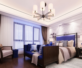 New Chinese Style Bedroom-ID:882201989