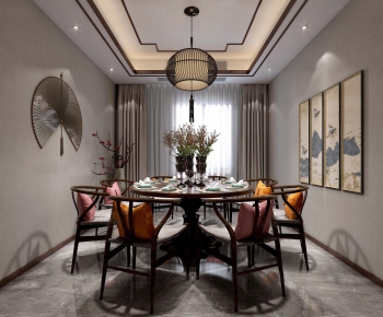 New Chinese Style Dining Room-ID:725931333