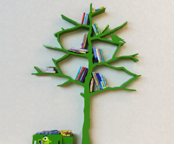 现代树形儿童书架装饰架-ID:631913953