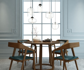 Nordic Style Dining Table And Chairs-ID:138442471