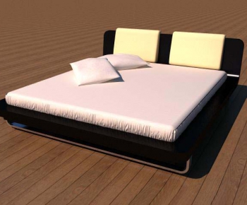 Modern Double Bed-ID:871985212