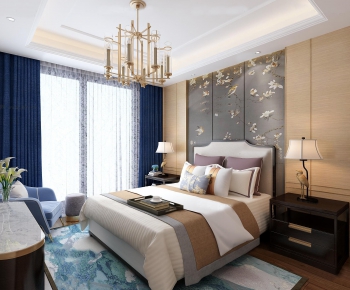 New Chinese Style Bedroom-ID:153081548