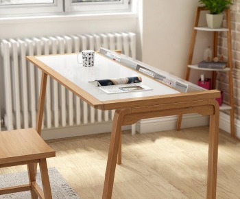 Modern Computer Desk And Chair-ID:967695317