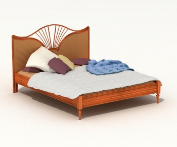 Modern Double Bed-ID:340543571