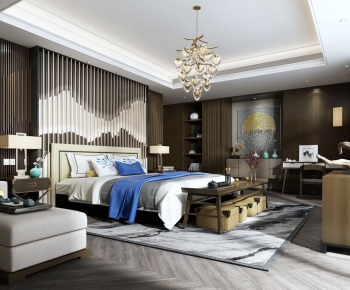 New Chinese Style Bedroom-ID:683404314