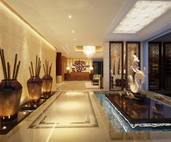 New Chinese Style Lobby Hall-ID:554467452