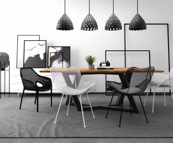 Modern Dining Table And Chairs-ID:869020811