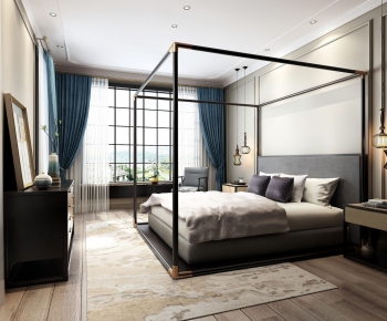 New Chinese Style Bedroom-ID:820823458