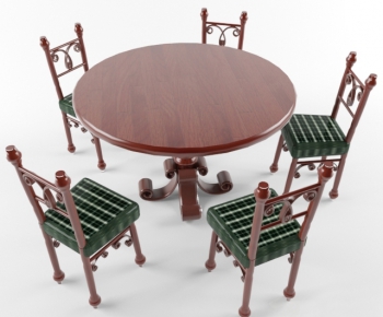 European Style Dining Table And Chairs-ID:779891255