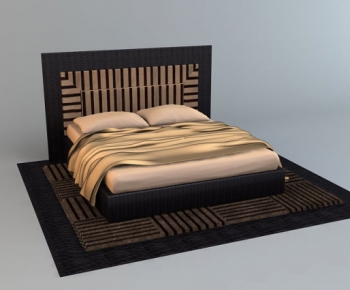 Modern Double Bed-ID:425264559