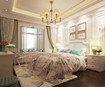 American Style Bedroom-ID:678873894