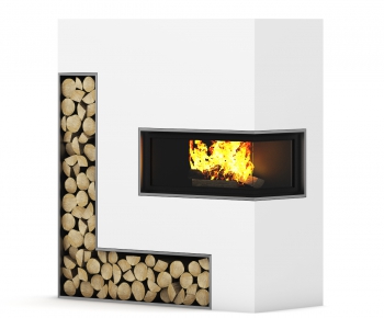 Modern Industrial Style Fireplace-ID:460527468