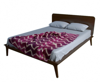 Nordic Style Double Bed-ID:143865463