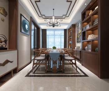 New Chinese Style Dining Room-ID:623699133