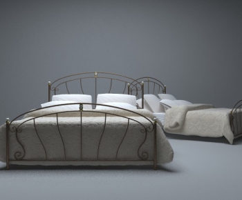 American Style Double Bed-ID:501626483
