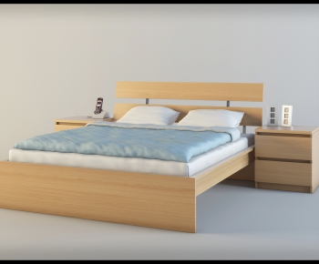 Modern Double Bed-ID:996106726