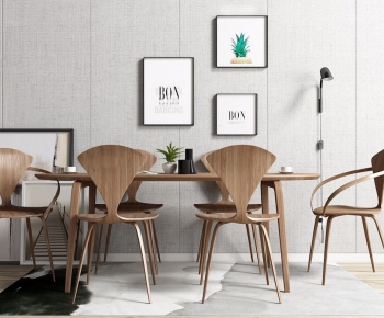 Nordic Style Dining Table And Chairs-ID:726375897