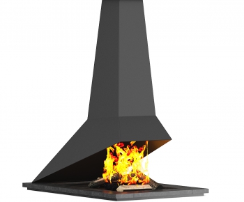 Modern Industrial Style Fireplace-ID:447280677