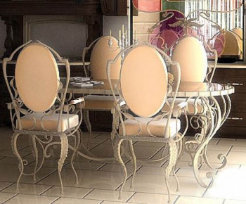 European Style Dining Table And Chairs-ID:951961553