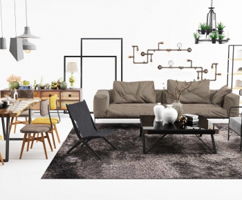 Industrial Style Sofa Combination-ID:865261463