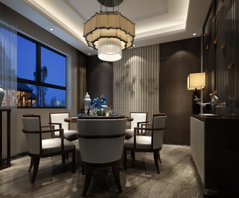 New Chinese Style Dining Room-ID:901633516