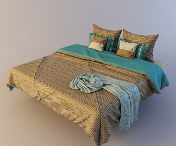Modern Double Bed-ID:274407765