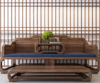 New Chinese Style A Sofa For Two-ID:931418833