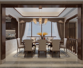 New Chinese Style Dining Room-ID:341119671