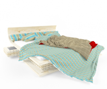 Modern Double Bed-ID:779406168