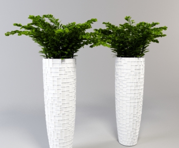 Modern Potted Green Plant-ID:143528856