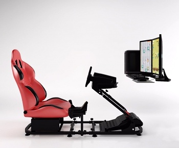 现代体娱游戏公用椅3D模型