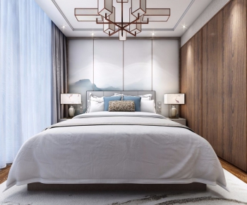 New Chinese Style Bedroom-ID:950095136