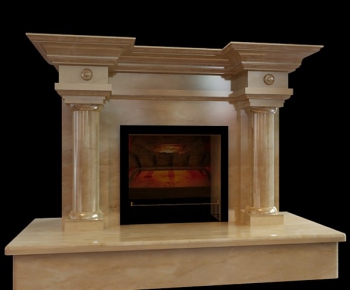 Simple European Style Fireplace-ID:402435472