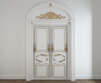 European Style Solid Wood Door-ID:596513782