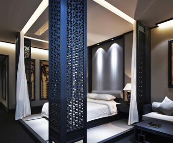 New Chinese Style Bedroom-ID:652573733