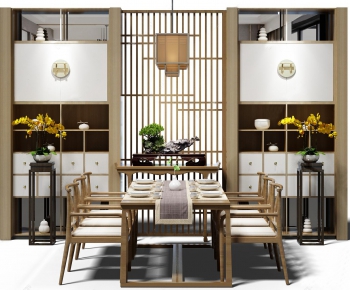 新中式餐桌椅装饰柜-ID:760878942