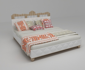 Modern Double Bed-ID:811608313