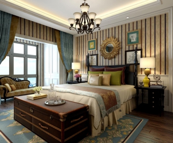 American Style European Style Bedroom-ID:997171164