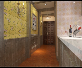 Simple European Style Corridor Elevator Hall-ID:348384968