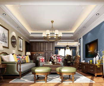American Style A Living Room-ID:821295733