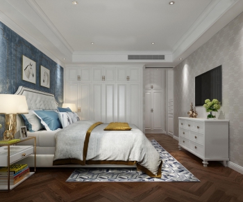 Simple European Style Bedroom-ID:985856974