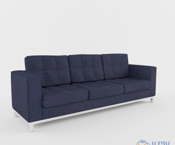 Modern Three-seat Sofa-ID:642205574