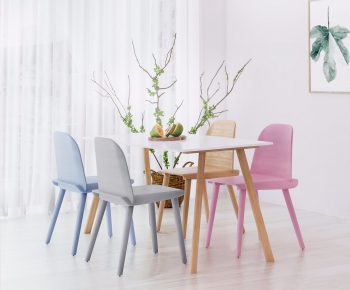 Nordic Style Dining Table And Chairs-ID:694763815