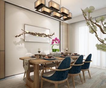 New Chinese Style Dining Room-ID:255056842