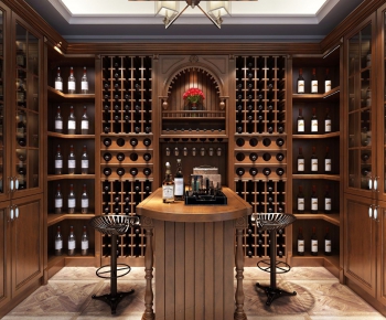 American Style Wine Cellar/Wine Tasting Room-ID:957154248