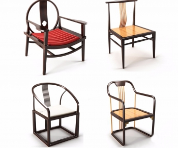 New Chinese Style Single Chair-ID:406945993