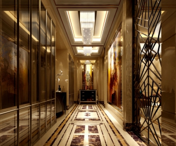 Modern Corridor Elevator Hall-ID:507946587