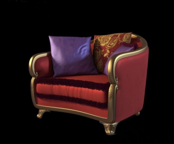 European Style Single Sofa-ID:711211755