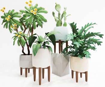 Nordic Style Potted Green Plant-ID:865118492