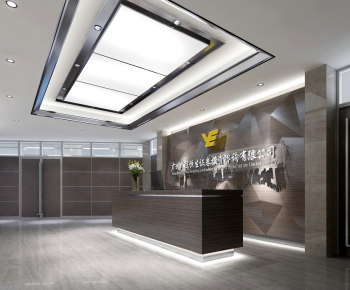 Modern Office Reception Desk-ID:402121974